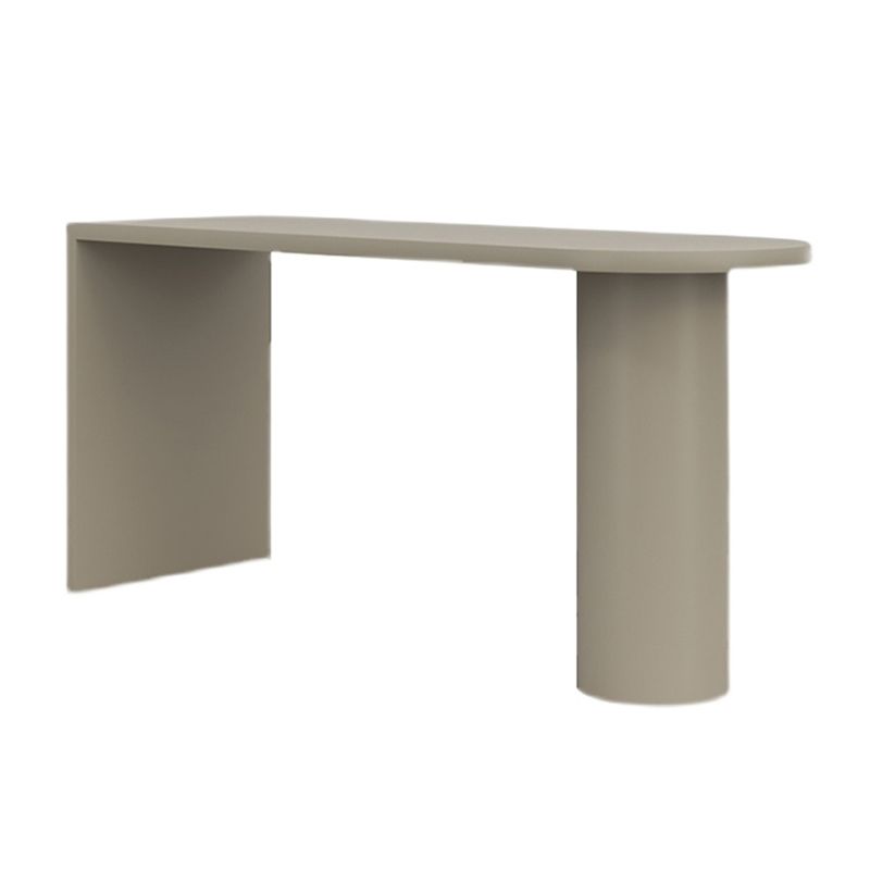 Tavolo da bar in stile contemporaneo da bar in legno massiccio con doppio piedistallo