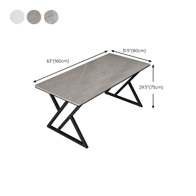 Scrivania da ufficio in pietra industriale 29.53 "scrivania rettangolare alta