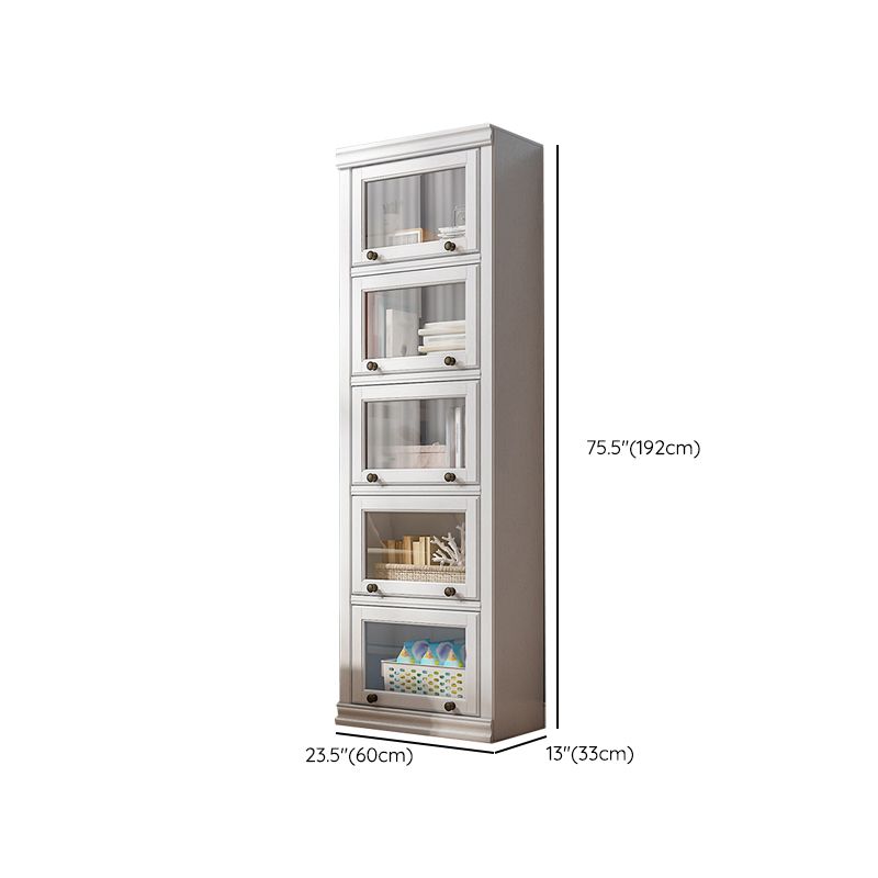 Modern Style Closed Back Bookshelf Standard Solid Wood Bookcase with Cabinets Clearhalo 'Bookcases' 'furn' 'furn_bookcases' 'Furniture' 'Office Furniture' 1200x1200_997ea47e-d6bd-4bdb-94f7-052d4ff4f7b9