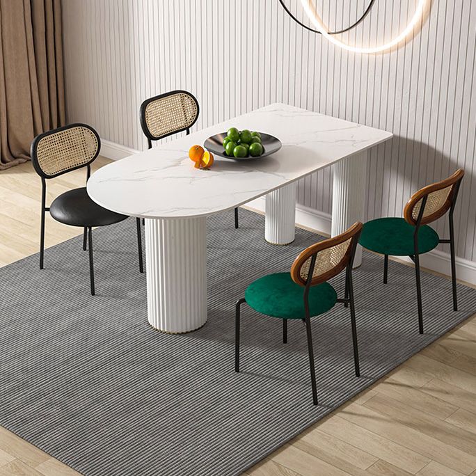 Metal Contemporary Free Form Dining Table Sintered Stone Table for Home Clearhalo ' dining_table' 'Dining Tables & Seating' 'Dining Tables' 'furn' 'furn_dining_table' 'Furniture' 'furniture_dining_table' 'Kitchen & Dining Furniture' 'kitchen&dining_furn' 'kitchen' 'kitchen_dining_table' 1200x1200_997ffe4a-2fad-4d27-bba0-36c77d50ad66