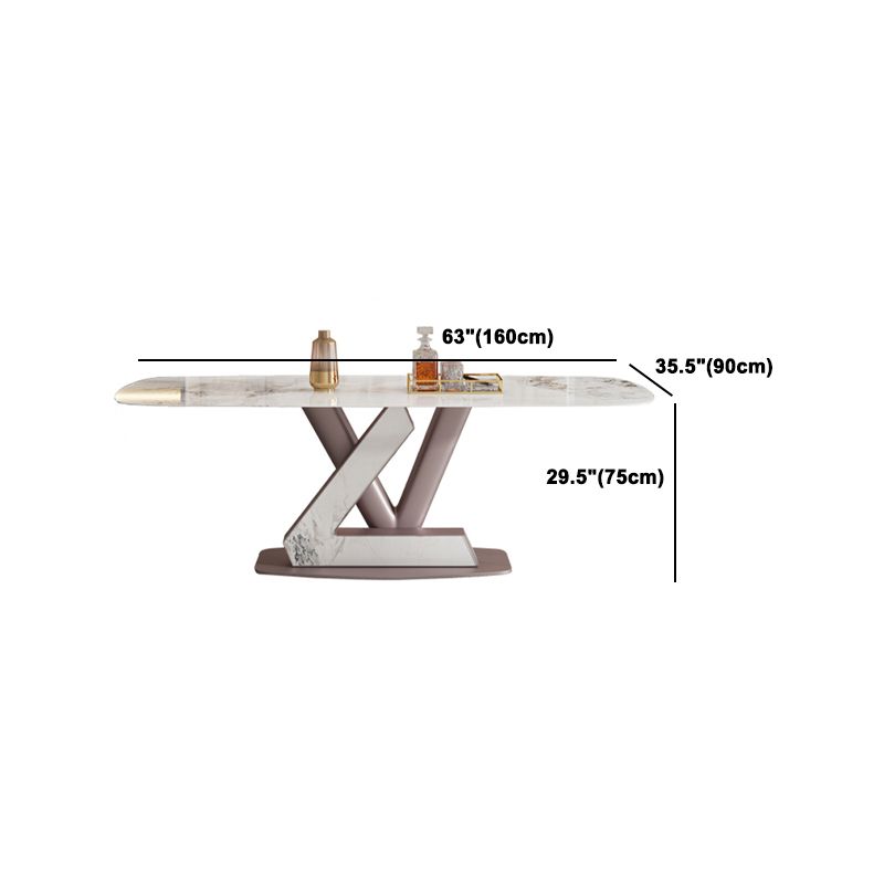 Nordic 1/4/5/7 Pieces Rectangle Dining Set Sintered Stone Top Dinette Table Set Clearhalo 'Dining Room Sets' 'Dining Tables & Seating' 'dining_room_set' 'furn' 'furn_dining_room_set' 'Furniture' 'Kitchen & Dining Furniture' 1200x1200_99810fc1-2c78-40c5-94d0-81617ed65b2b