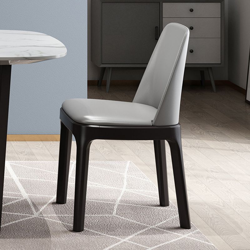 Scandinavian Rubberwood Chairs Set Solid Back Side Dining Chair (Set of 2) Clearhalo ' kitchen&dining_furn' 'Dining Chairs' 'Dining Tables & Seating' 'dining_chair' 'furn' 'furn_dining_chair' 'Furniture' 'furniture_dining_chair' 'Kitchen & Dining Furniture' 'kitchen' 1200x1200_9981e0f0-59d7-497c-8ac3-f7c49b9145ef