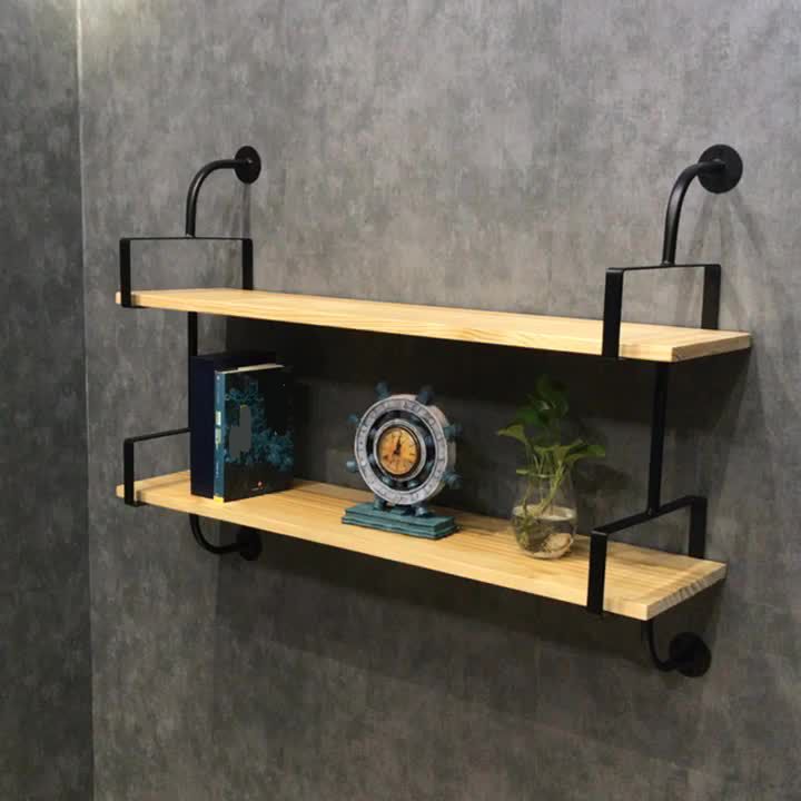 9.84"W Bookshelf Industrial Style Wall Mounted Solid Wood Bookcase for Home Office Clearhalo 'Bookcases' 'furn' 'furn_bookcases' 'Furniture' 'furniture_bookcases' 'kitchen' 'kitchen_bookcases' 'Living Room Furniture' 'Office Furniture' 1200x1200_99822caf-92c9-4c6c-a568-f3b350b85013