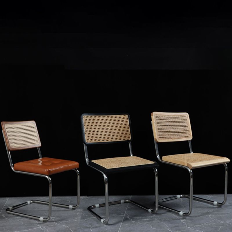 Mid Back Working Chair Moderne Holz ergonomische Task -Stuhl Keine Räder