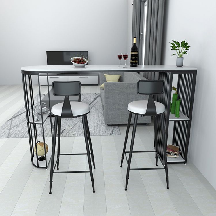 Rectangle Stone Bar Table Traditional Luxury Bar Dining Table with Sled Base Clearhalo 'Bar Furniture' 'Bar Tables' 'bar_tables' 'Furniture' 'furniture_bar_tables' 'Kitchen & Dining Furniture' 1200x1200_9983919e-542b-4e5c-bd26-a7d29b113a97