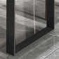 Rectangle Solid Wood Kitchen Desk Industrial Double Pedestal Table