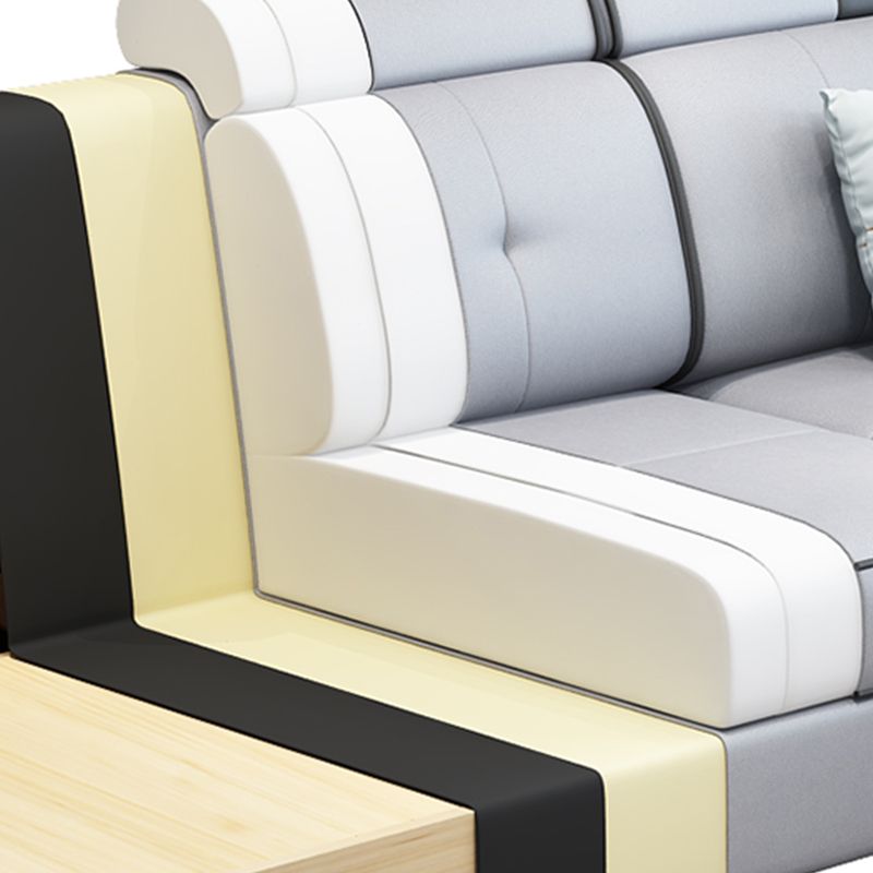 133.07" L x 70.86" W x 35.43" H Pillow Top Arm Sectional with Pillowed Back Cushions Clearhalo 'furn' 'furn_sectionals' 'Furniture' 'furniture_sectionals' 'kitchen' 'kitchen_sectionals' 'Living Room Furniture' 'Sectionals' 1200x1200_9987809c-429c-4512-a2d7-eae7bde4a34b