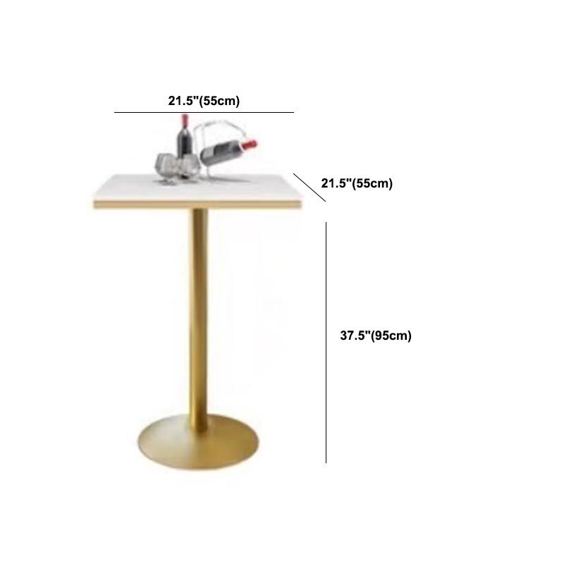 Glam Bartafelset 1/3/5-delig Ronde stenen aanrechttafel met hoge krukken voor eetkamer
