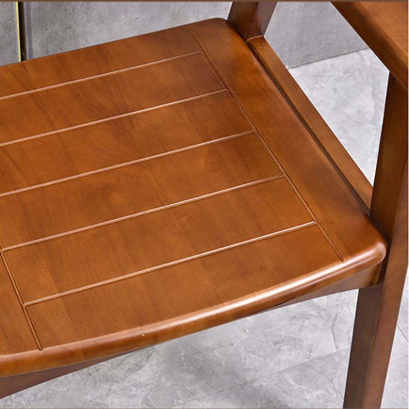 Mid-century Modern Style Rubber Wood Solid Wood Armrest Fixed Back ARM Chair Clearhalo 'Accent Chairs' 'accent_chairs' 'Chairs & Seating' 'furn' 'furn_accent_chairs' 'Furniture' 'Living Room Furniture' 1200x1200_9988c40a-3e61-4c57-a3f3-4f230c65f0dd