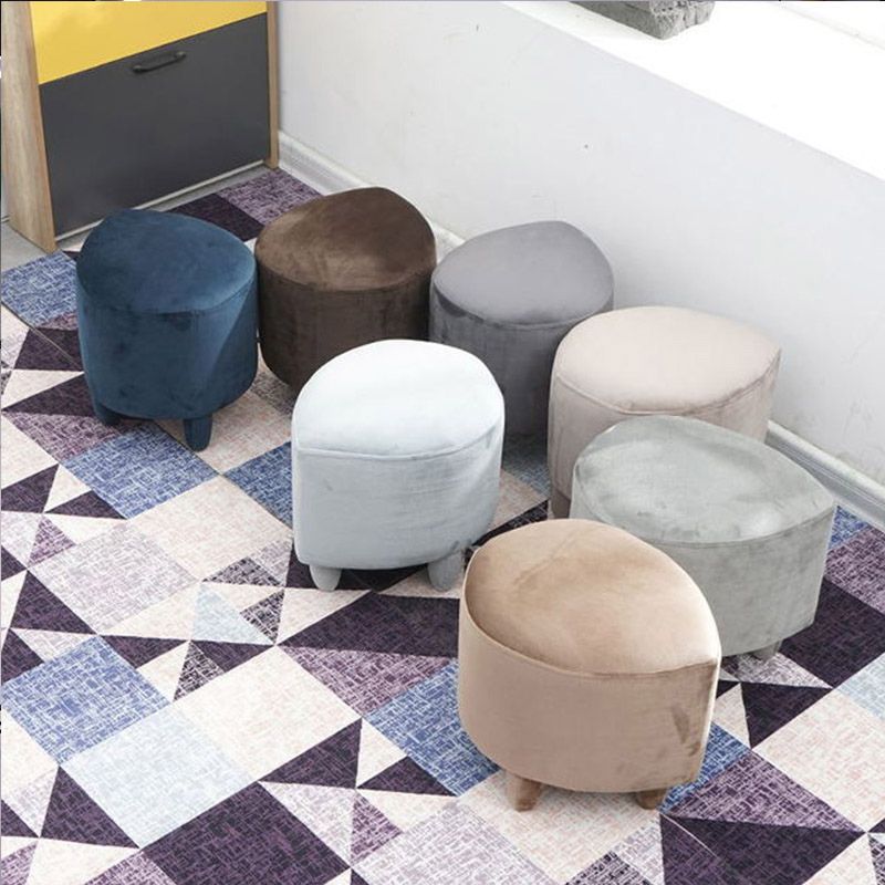 Modern Leaves Standard Solid Color Tear Resistant Standard for Living Room Clearhalo 'furn' 'furn_ottomans_poufs' 'Furniture' 'Living Room Furniture' 'Ottomans & Poufs' 'ottomans_poufs' 1200x1200_9989adcf-03c7-4d23-8c99-22c98d3412b0