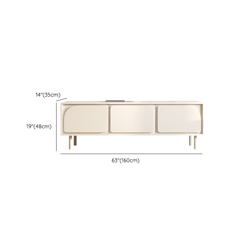 Contemporary TV Console Wooden White Media Console with Doors Clearhalo 'furn' 'furn_tv_stands_entertainment_centers' 'Furniture' 'Living Room Furniture' 'TV Stands & Entertainment Centers' 'TV Stands & Media Storage Furniture' 'tv_stands_entertainment_centers' 1200x1200_9989f07d-9155-4992-bb62-11ade26f655c