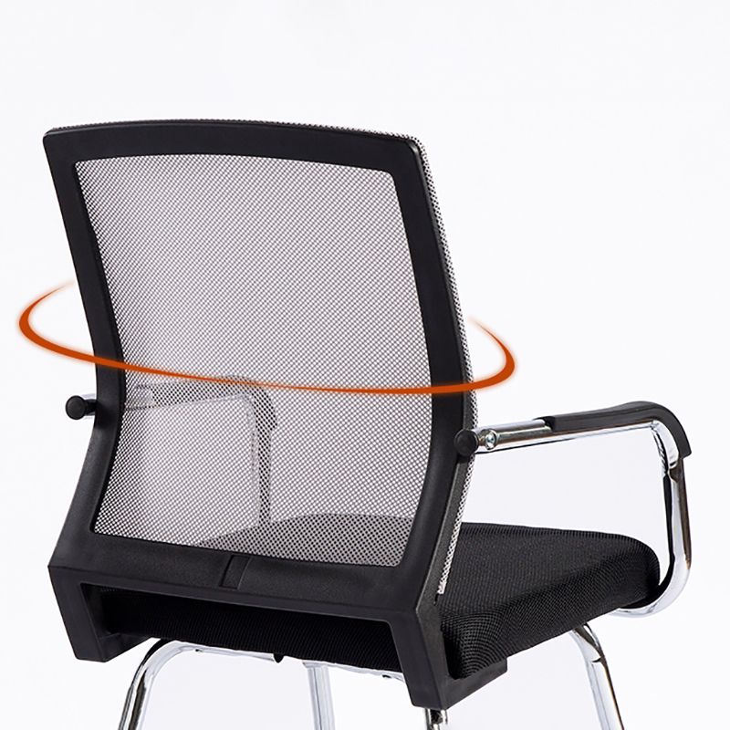 Metal Base Contemporary Arm Office Chair Mid-Back Conference Chair Clearhalo 'furn' 'furn_office_chair' 'Furniture' 'Office Chairs' 'Office Furniture' 'office_chair' 1200x1200_998a02b9-efc6-4596-a040-7fd124d11dba