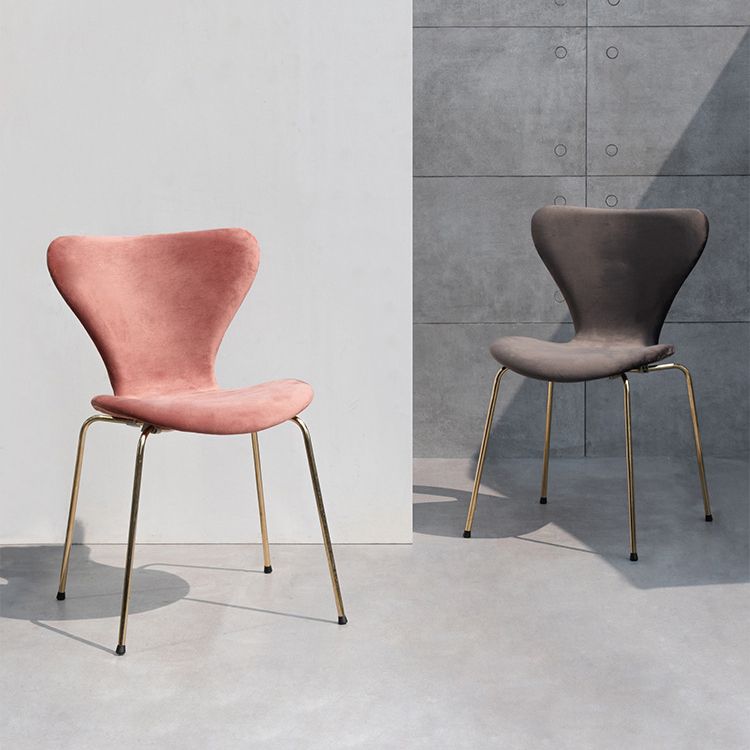 Restaurant Scandinavian Velvet Side Chair Matte Finish Wingback Dining Chair Clearhalo ' kitchen&dining_furn' 'Dining Chairs' 'Dining Tables & Seating' 'dining_chair' 'furn' 'furn_dining_chair' 'Furniture' 'furniture_dining_chair' 'Kitchen & Dining Furniture' 'kitchen' 1200x1200_998a1a7f-5195-42d2-a641-8cdfcdfc1921