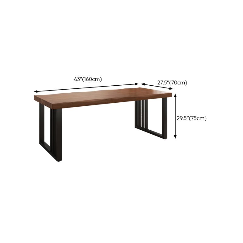 Sled Solid Wood Writing Desk Industrial Rectangular Office Desk Clearhalo 'furn' 'furn_office_desk' 'Furniture' 'Office Desks' 'Office Furniture' 'office_desk' 1200x1200_998e0e7f-3564-4048-a667-b78fc86e2dd3