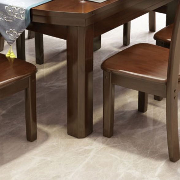 Drop-Leaf Dining Table Contemporary 4 Legs Dining Room Table Clearhalo 'Dining Tables & Seating' 'Dining Tables' 'dining_table' 'furn' 'furn_dining_table' 'Furniture' 'Kitchen & Dining Furniture' 1200x1200_998f5968-41ab-40a1-a7fe-ccca683ccd74