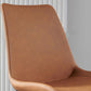 Contemporary Style Leather Dining Chairs Solid Back Armless Side Chairs (Set of 2) Clearhalo ' kitchen&dining_furn' 'Dining Chairs' 'Dining Tables & Seating' 'dining_chair' 'furn' 'furn_dining_chair' 'Furniture' 'furniture_dining_chair' 'Kitchen & Dining Furniture' 'kitchen' 1200x1200_998f915d-cbd6-4c8e-a037-e3aa25c174ce