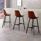 Leather Bar Stool Modern Backrest Counter Stool for Dining Room Clearhalo 'Bar Furniture' 'Bar Stools' 'bar_stools' 'furn' 'furn_bar_stools' 'Furniture' 'Kitchen & Dining Furniture' 1200x1200_9993178c-b3ce-4ad2-8c05-1917374aa534