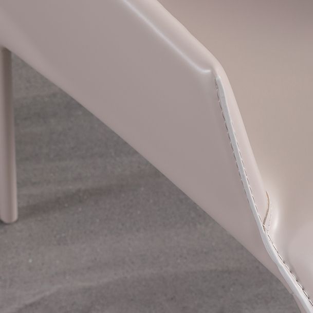 Moderne binnengestoffeerde tankstoel Faux lederen eetkamerstoel voor eetkamer