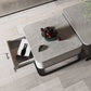 Square Nesting Coffee Table Set Slate Frame Coffee Cocktail Table with Drawer Clearhalo 'Coffee & Accent Tables' 'Coffee Tables' 'coffee_tables' 'furn' 'furn_coffee_tables' 'Furniture' 'Living Room Furniture' 1200x1200_9994a1e7-e275-4753-a082-273e118c1865