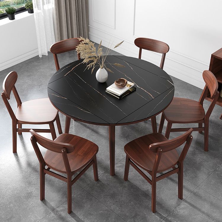 Industrial Style Dining Table Square Sintered Stone Dining Table with Wooden Base Clearhalo ' dining_table' 'Dining Tables & Seating' 'Dining Tables' 'furn' 'furn_dining_table' 'Furniture' 'furniture_dining_table' 'Kitchen & Dining Furniture' 'kitchen&dining_furn' 'kitchen' 'kitchen_dining_table' 1200x1200_9994a838-8577-4698-8853-99f2a26bbf9f