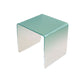 Plastic Square Side End Table Modern Sled Sofa Side Accent Table