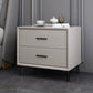 Modern Imitation Wood Nightstand 2-Drawer Storage 18 Inch H Night Table with Legs Clearhalo 'Bedroom Furniture' 'furn' 'furn_night_stand' 'Furniture' 'night_stand' 'Nightstands' 1200x1200_9998e7b0-8ca6-4f86-b7d5-8a7d2284cc84