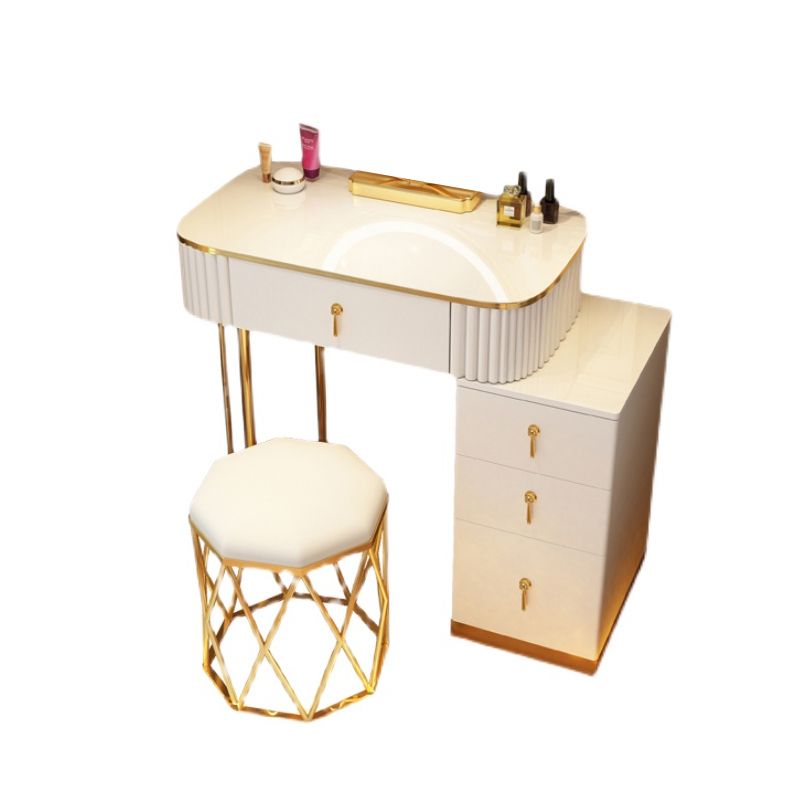 Solid Wood Makeup Vanity Desk Lighted Mirror Makeup Vanity Set Clearhalo 'Bedroom Furniture' 'furn' 'furn_makeup_vanities' 'Furniture' 'Makeup Vanities' 'makeup_vanities' 1200x1200_9998ed99-38b4-479a-9894-44b1dcb8b966