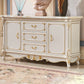 Sideboard Sideboard in pietra a 2 porte in stile glam per soggiorno