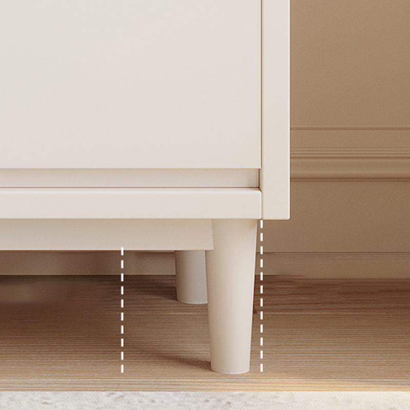 Tocador contemporáneo tocador de cofre de almacenamiento blanco con cajones