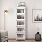 Manufactured Wood Standard Bookcase White Contemporary Bookcase with Glass Doors Clearhalo 'Bookcases' 'furn' 'furn_bookcases' 'Furniture' 'furniture_bookcases' 'Office Furniture' 1200x1200_999b2277-d766-4d31-86ec-4c219dcd0169