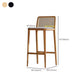 Industrial Style Counter Chair Wood Footrest Counter Stool for Bristol