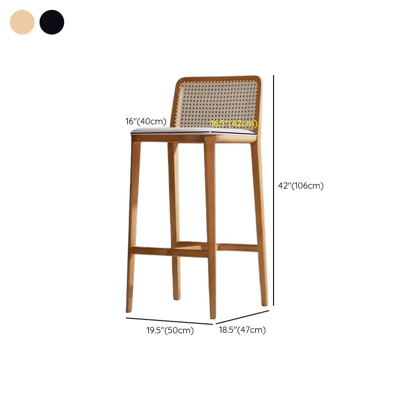 Industrial Style Counter Chair Wood Footrest Counter Stool for Bristol