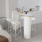 1/2/5 Pieces Modern Pub Table Set Irregular Shape Sintered Stone Top Counter Table Set