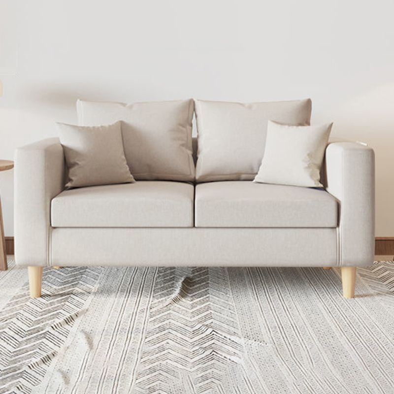 Cuscini moderni standard a braccio quadrato soggiorno divano stazionario di lino