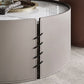 Contemporary Round Coffee Table Leather and Stone Coffee or End Table Drum Clearhalo 'Coffee & Accent Tables' 'Coffee Tables' 'coffee_tables' 'furn' 'furn_coffee_tables' 'Furniture' 'Living Room Furniture' 1200x1200_99a123ba-13d4-4e28-9e1e-0cc1c6373073