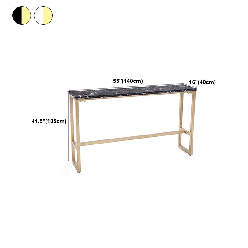 Glam Pub Table Solid Wood Bar Height Rectangle Bar Table for Breakroom Clearhalo 'Bar Furniture' 'Bar Tables' 'bar_tables' 'furn' 'furn_bar_tables' 'Furniture' 'Kitchen & Dining Furniture' 1200x1200_99a176ca-7b42-4635-9865-cd5bd67d3ddf