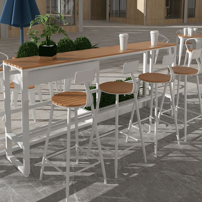 Modern Rectangle Table Dining Bar Counter Table for Kitchen with Metal Legs Clearhalo 'Bar Furniture' 'Bar Tables' 'bar_tables' 'furn' 'furn_bar_tables' 'Furniture' 'furniture_bar_tables' 'Kitchen & Dining Furniture' 1200x1200_99a491f6-4f9f-4d33-9b48-3e631ae1ddf5