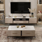 Glam TV Stand Console Stone Media Console TV Stand with 2 Drawers Clearhalo 'furn' 'furn_tv_stands_entertainment_centers' 'Furniture' 'Living Room Furniture' 'TV Stands & Entertainment Centers' 'TV Stands & Media Storage Furniture' 'tv_stands_entertainment_centers' 1200x1200_99a83b41-bde2-45c7-b943-0963282cc305