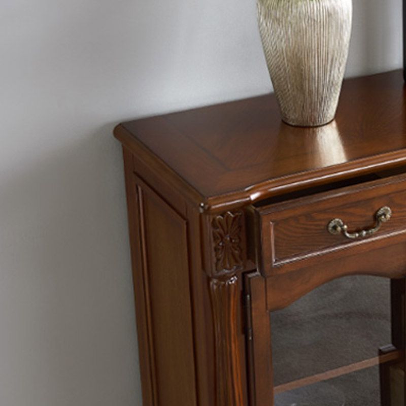 キッチン使用のためのモダンなスタイルのサイドボードソリッドウッド2ドアサイドボード