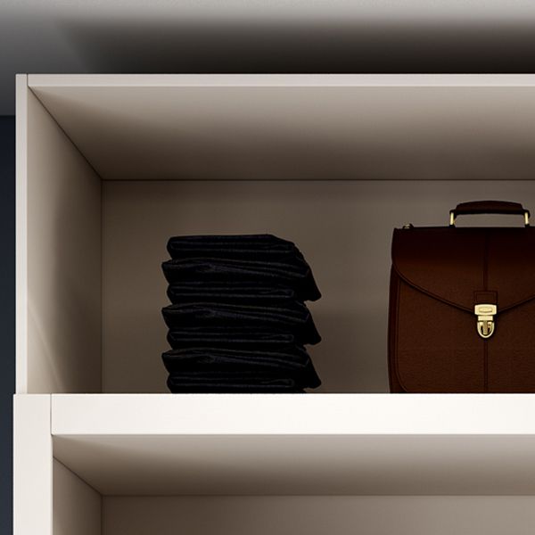 Contemporary Wooden Wardrobe White Wardrobe Closet with Sliding Door Clearhalo 'Armoires & Wardrobes' 'armoires_wardrobes' 'Bedroom Furniture' 'furn' 'furn_armoires_wardrobes' 'Furniture' 1200x1200_99aa8d2d-d415-4807-b27b-a98754373401