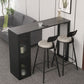 Marble Patio Bar Table with Rectangle Table Top Double Pedestal Table - 41.3" H Clearhalo 'Bar Furniture' 'Bar Tables' 'bar_tables' 'furn' 'furn_bar_tables' 'Furniture' 'furniture_bar_tables' 'Kitchen & Dining Furniture' 1200x1200_99ab01da-a92f-444f-bc9f-051a8ae001ee