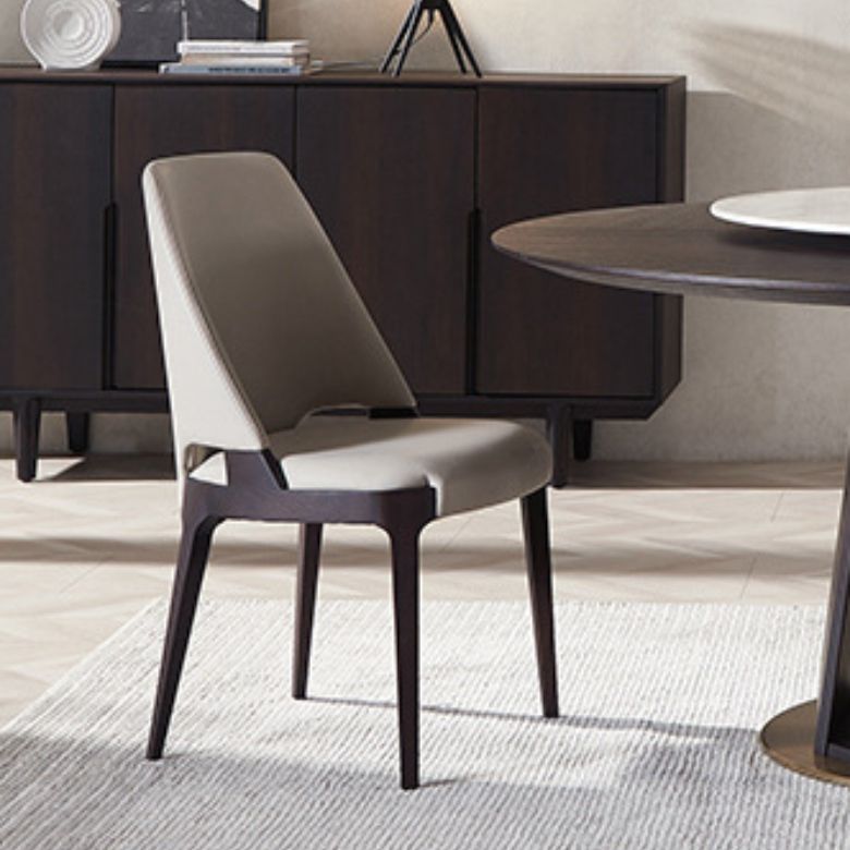 Sedia da pranzo industriale senza braccioli imbottita Sedia laterale per interni