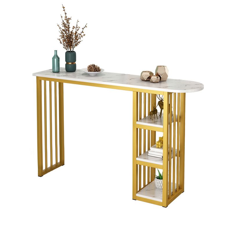 Glam Style Bar Table Set 2/3 Pcs Gold Frame Bar Table Set for Living Room Clearhalo 'Bar Furniture' 'furn' 'furn_home_bar_bar_sets' 'Furniture' 'Home Bars & Bar Sets' 'home_bar_bar_sets' 'Kitchen & Dining Furniture' 1200x1200_99ac346c-724c-437f-8a62-e7c2af64642c