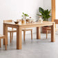Rectangle 4 Legs Dining Table Solid Wood Dining Table in Natural and Walnut Clearhalo 'Dining Tables & Seating' 'Dining Tables' 'dining_table' 'furn' 'furn_dining_table' 'Furniture' 'Kitchen & Dining Furniture' 1200x1200_99ad6b83-8dfd-419d-a4c9-f1856d965122