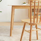 Eettafel uit het midden van de eeuw met essenhouten frame en witte stenen tafel