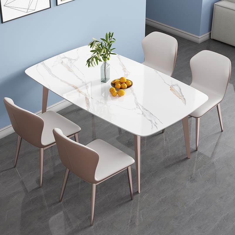 コンテンポラリースタイル1/2/5/7ピースダイニングチェアセットストーン長方形の家具