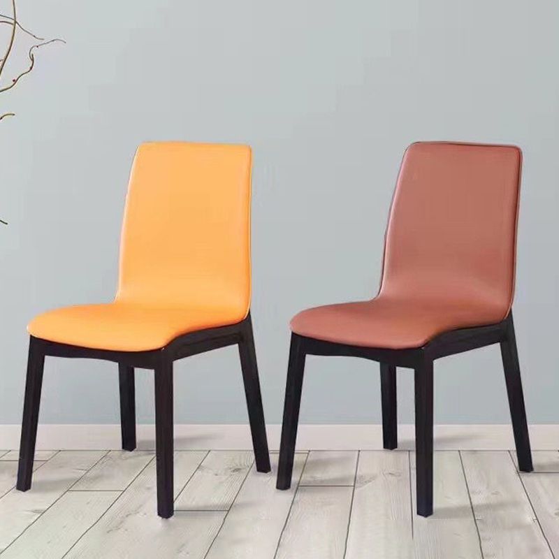 Contemporary Modern Wood Indoor-Outdoor Side Chair Parsons Chair Clearhalo 'Dining Chairs' 'Dining Tables & Seating' 'dining_chair' 'furn' 'furn_dining_chair' 'Furniture' 'furniture_dining_chair' 'Kitchen & Dining Furniture' 1200x1200_99b0661b-bd28-442f-8b05-ecd1d42bc6e8