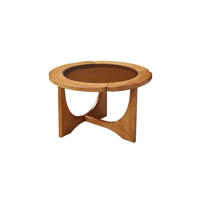 Table basse ou table d'appoint avec plateau en verre, pieds croisés noirs, table de cocktail