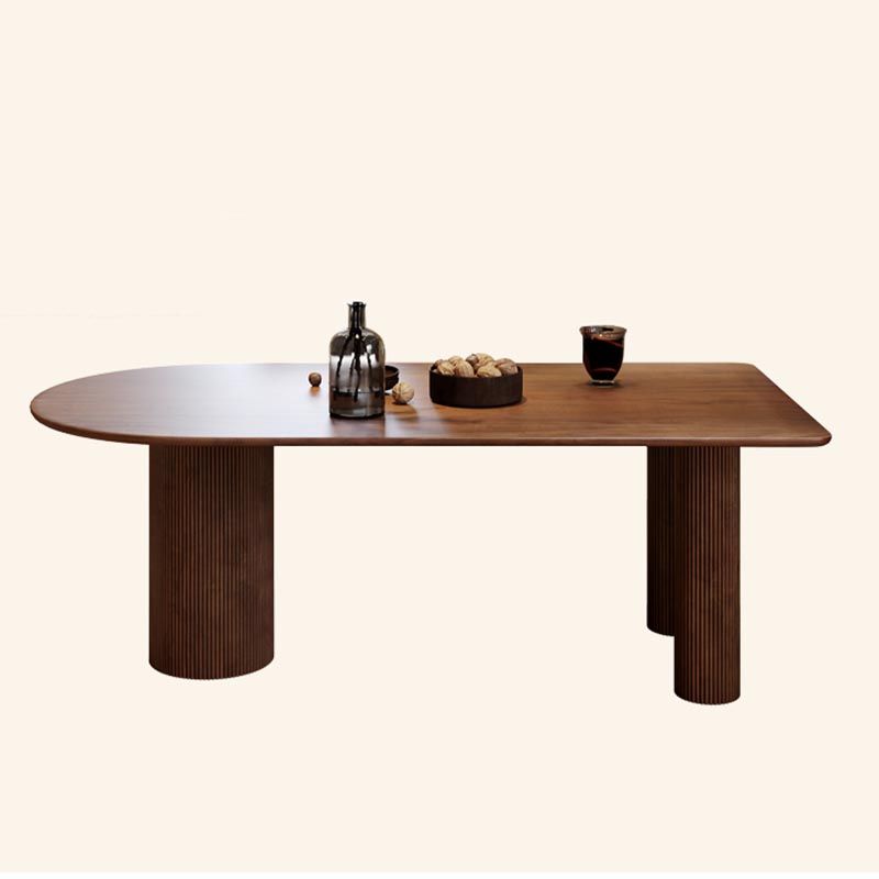 Free Form Contemporary Dining Table Pine Solid Wood Table with 3 Legs Clearhalo ' dining_table' 'Dining Tables & Seating' 'Dining Tables' 'furn' 'furn_dining_table' 'Furniture' 'furniture_dining_table' 'Kitchen & Dining Furniture' 'kitchen&dining_furn' 'kitchen' 'kitchen_dining_table' 1200x1200_99b20079-cee3-49f7-ac5a-960d8d708a20