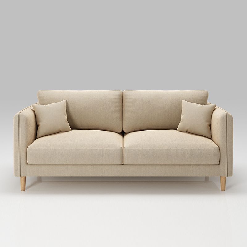 Scandinavian Loose Back Sofa 3-Seat Slipcovered Linen Square Arm Sofa Clearhalo 'furn' 'furn_sofas' 'Furniture' 'furniture_sofas' 'kitchen' 'kitchen_sofas' 'Living Room Furniture' 'Sofa' 'sofas' 1200x1200_99b280a8-4fb0-40d5-b7e0-b50c00c4daaf